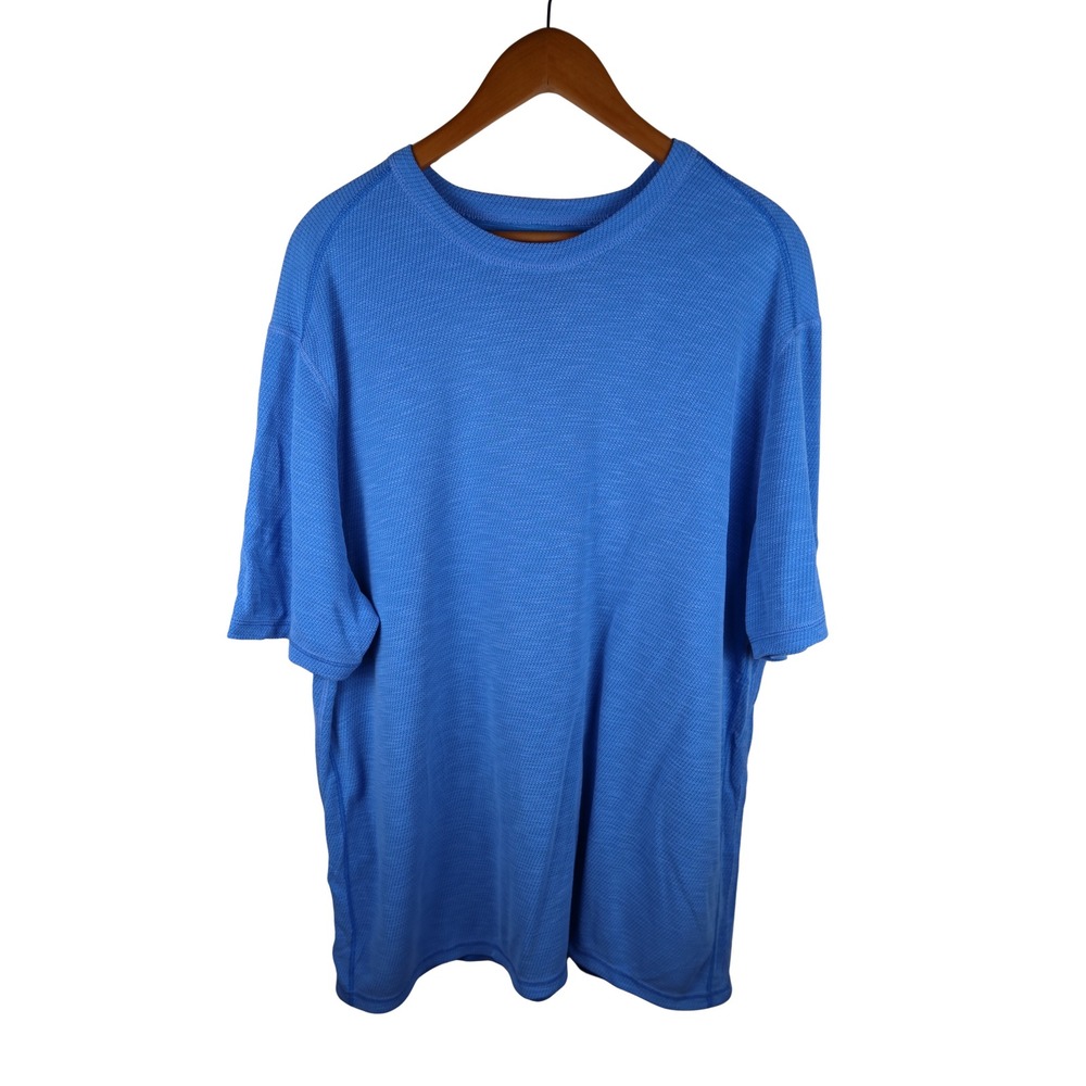 Tommy Bahama Men's Blue Tencel Modal Coolmax Performance T-Shirt Short Sleeve
